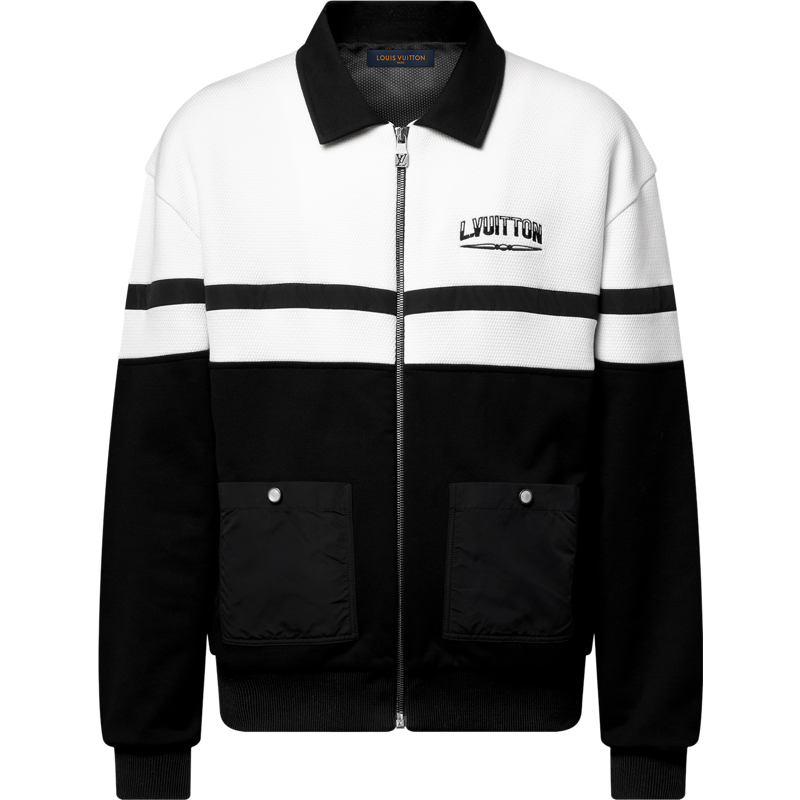 Blouson en jersey bi-matière lv 10/10