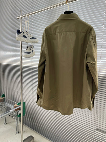 Chemise Loew en coton kaki 10/10