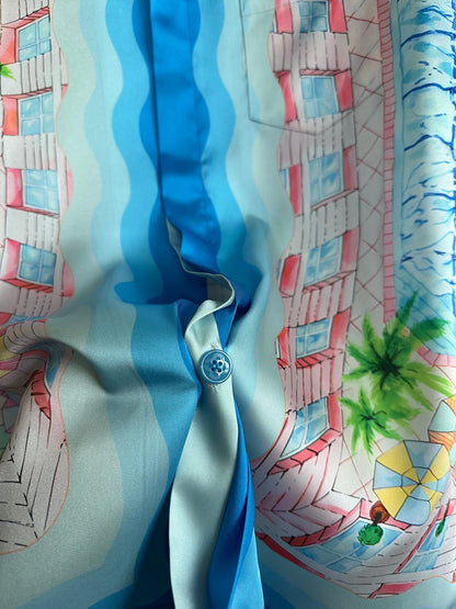 Casa ensemble chemise le plongeon soie