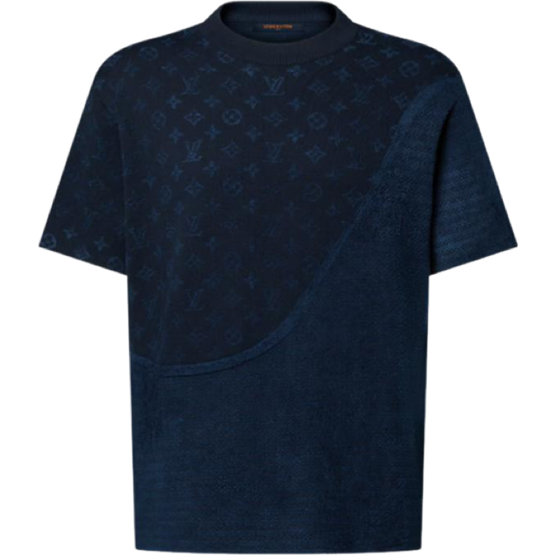 T shirt  Jacquard Lv bleu nuit  10/10