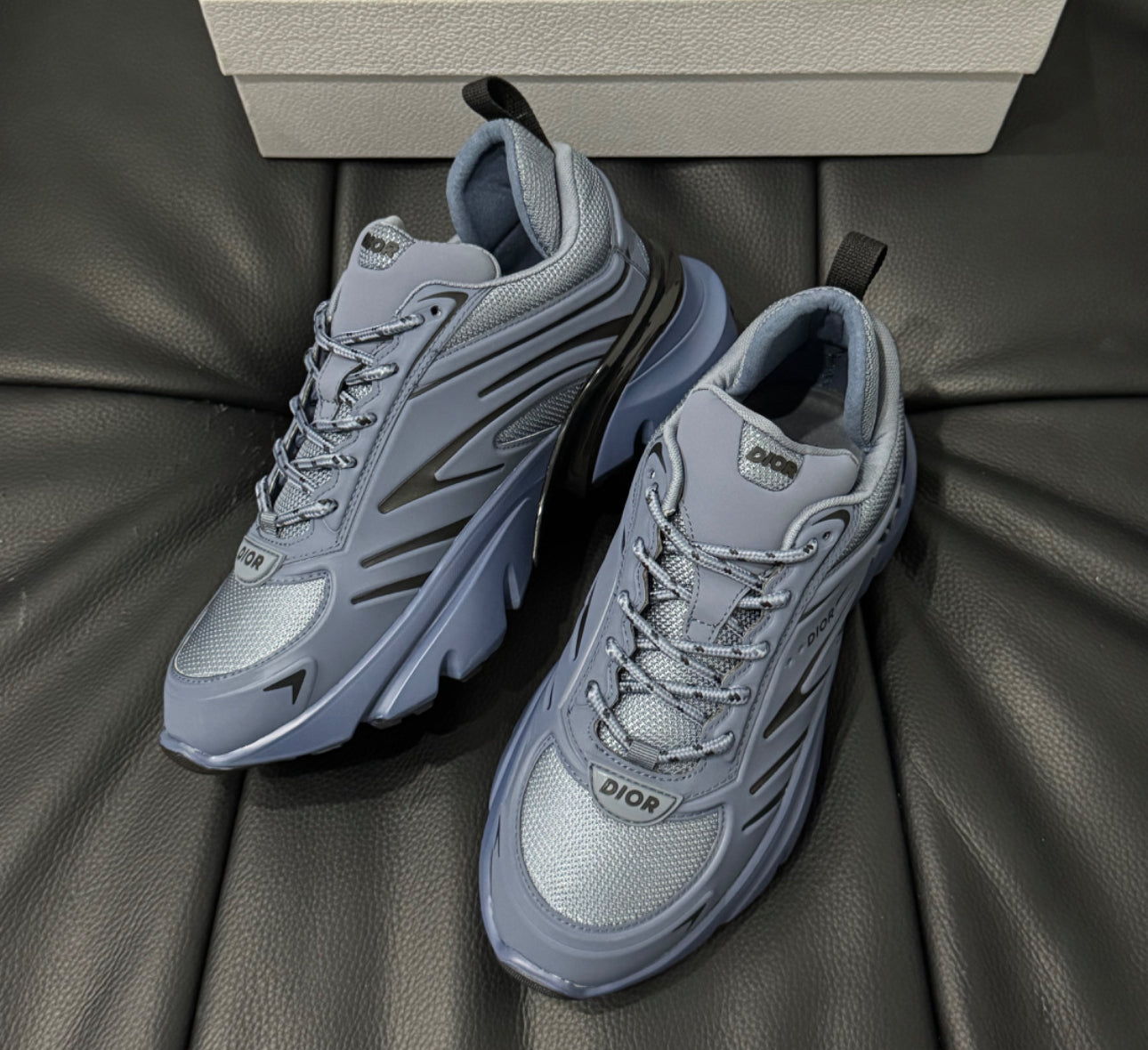 Sneaker B44 Blade Maille technique bleue et tissu technique bleu