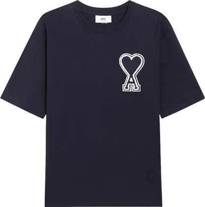 T-shirt noir à logo ami de cœur noir