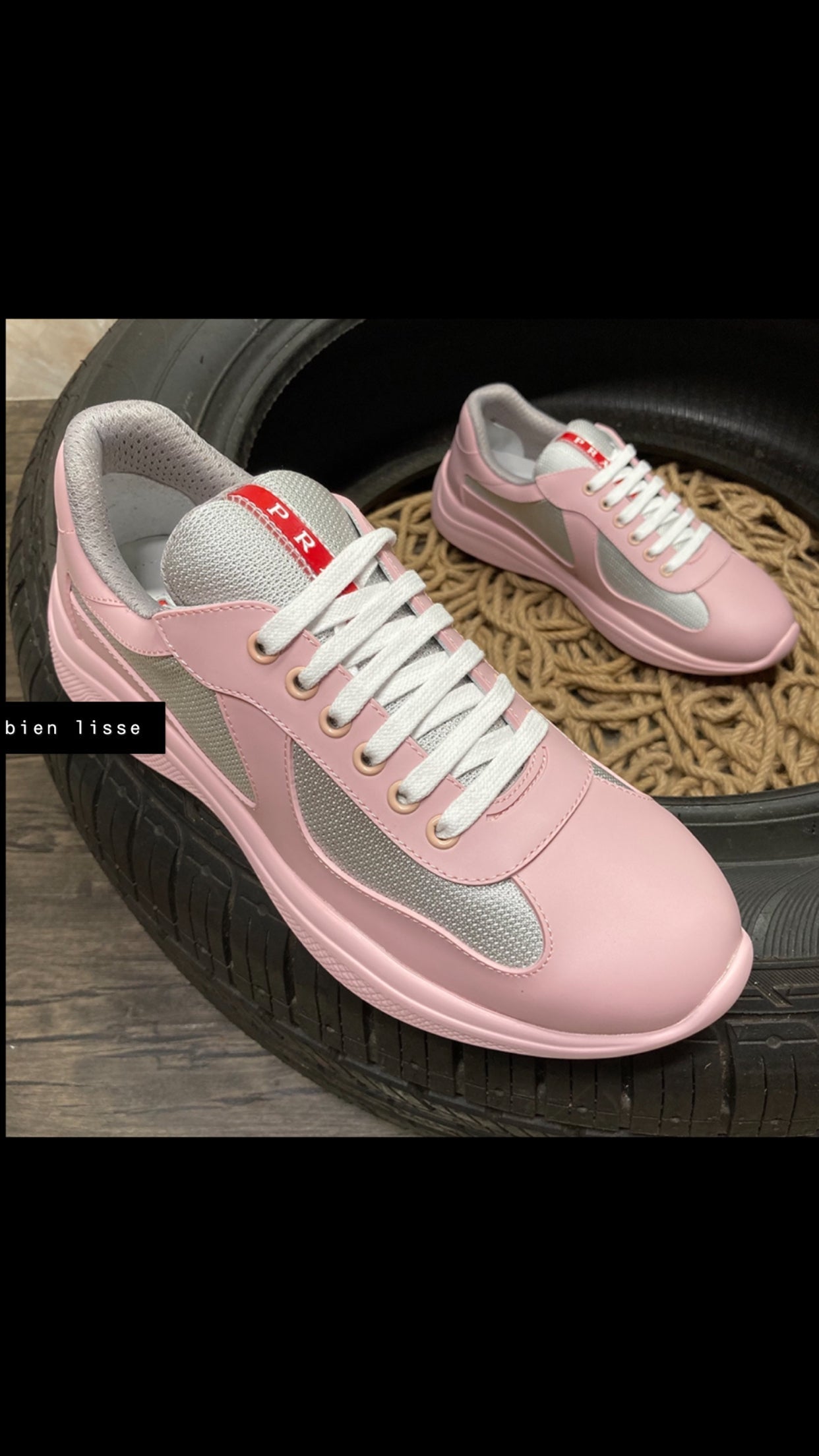 Sneakers Prd America ´ s Cup Gomme & tissu bike Pink 10/10