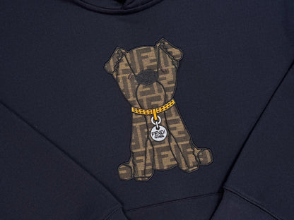 Sweat Cotton bleu  dog FF