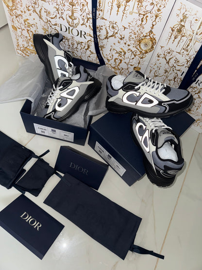 SNEAKERS B30 V3S VERSION BIEN LISSE GRIS BLANC RÉFLECTIVE RÉACTION CORRECTES   FACTURE PACKAGING COMPLET