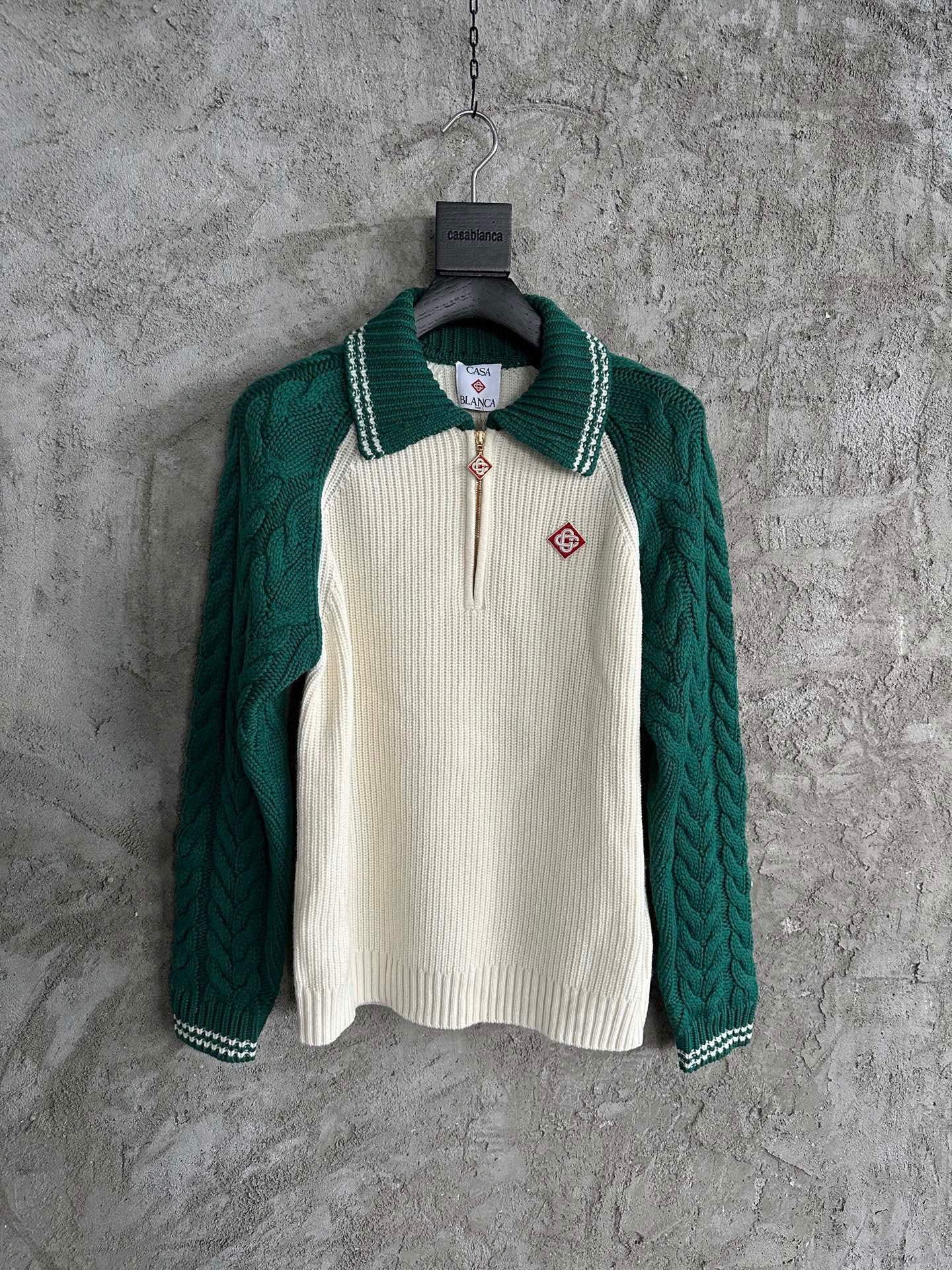 Casablanca pull à fermeture zippée
