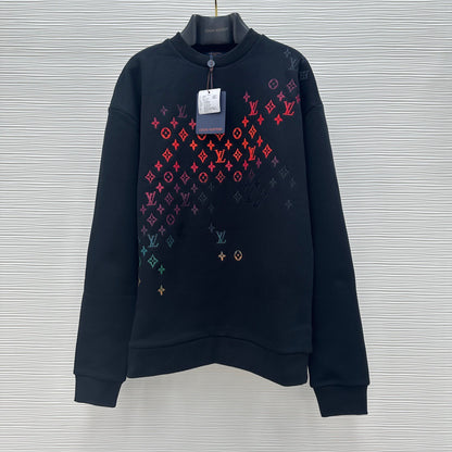 Sweat brodé en coton lv