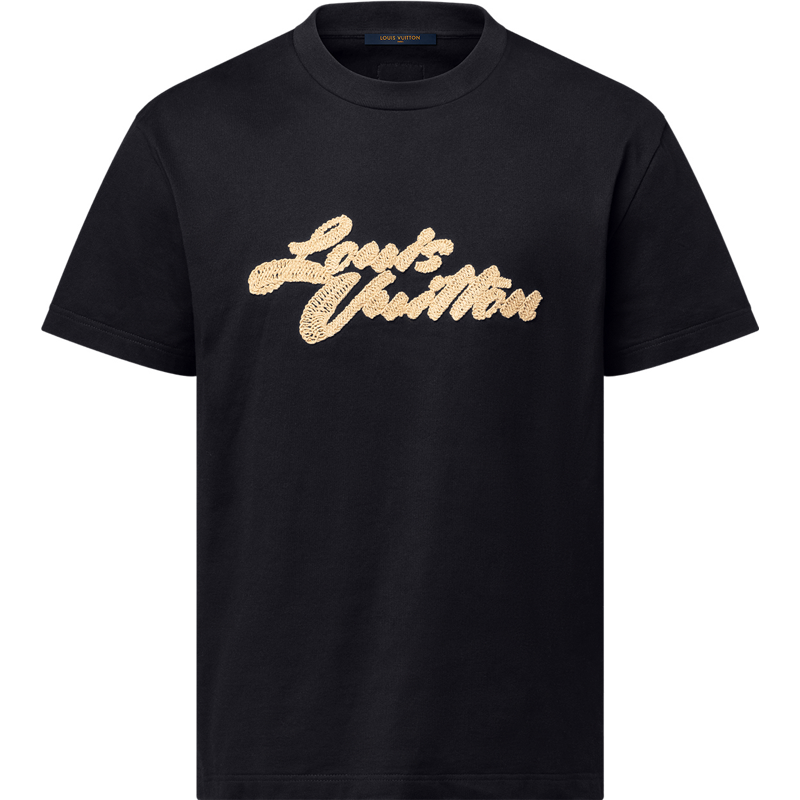 Tee-shirt lv  à signatures brodées