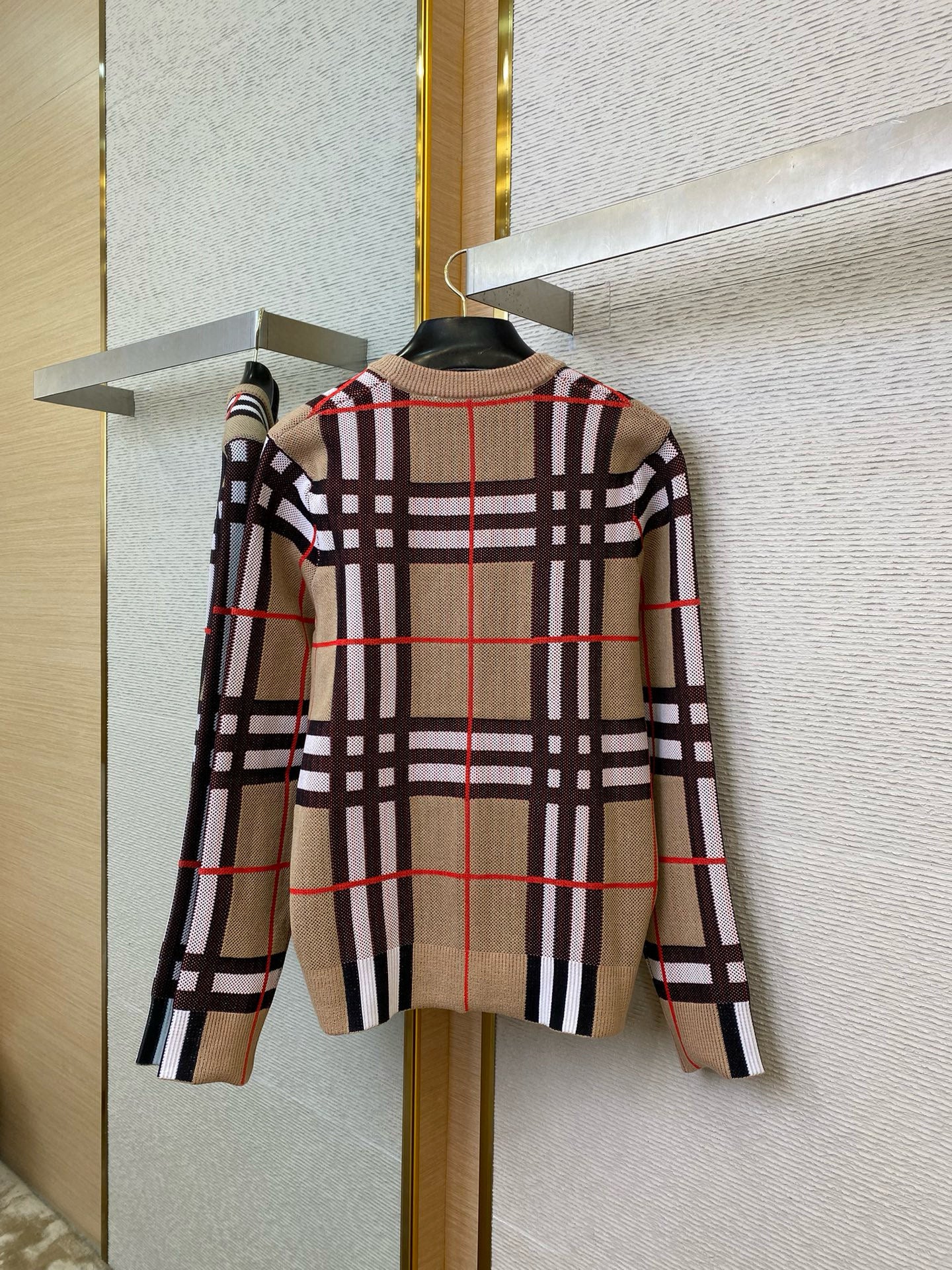 Cardigan motif vintage Check home
