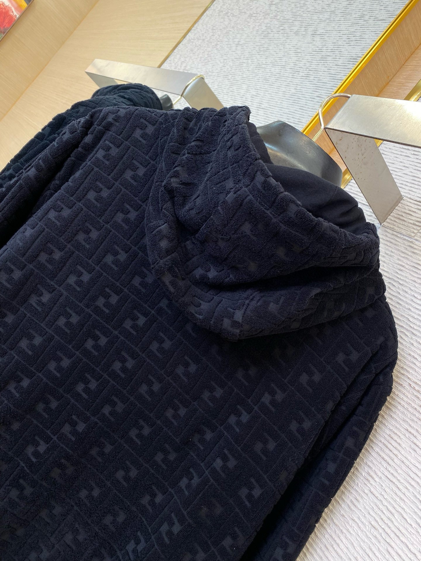 Blouson Sweat-shirt en jersey noir FF 10/10
