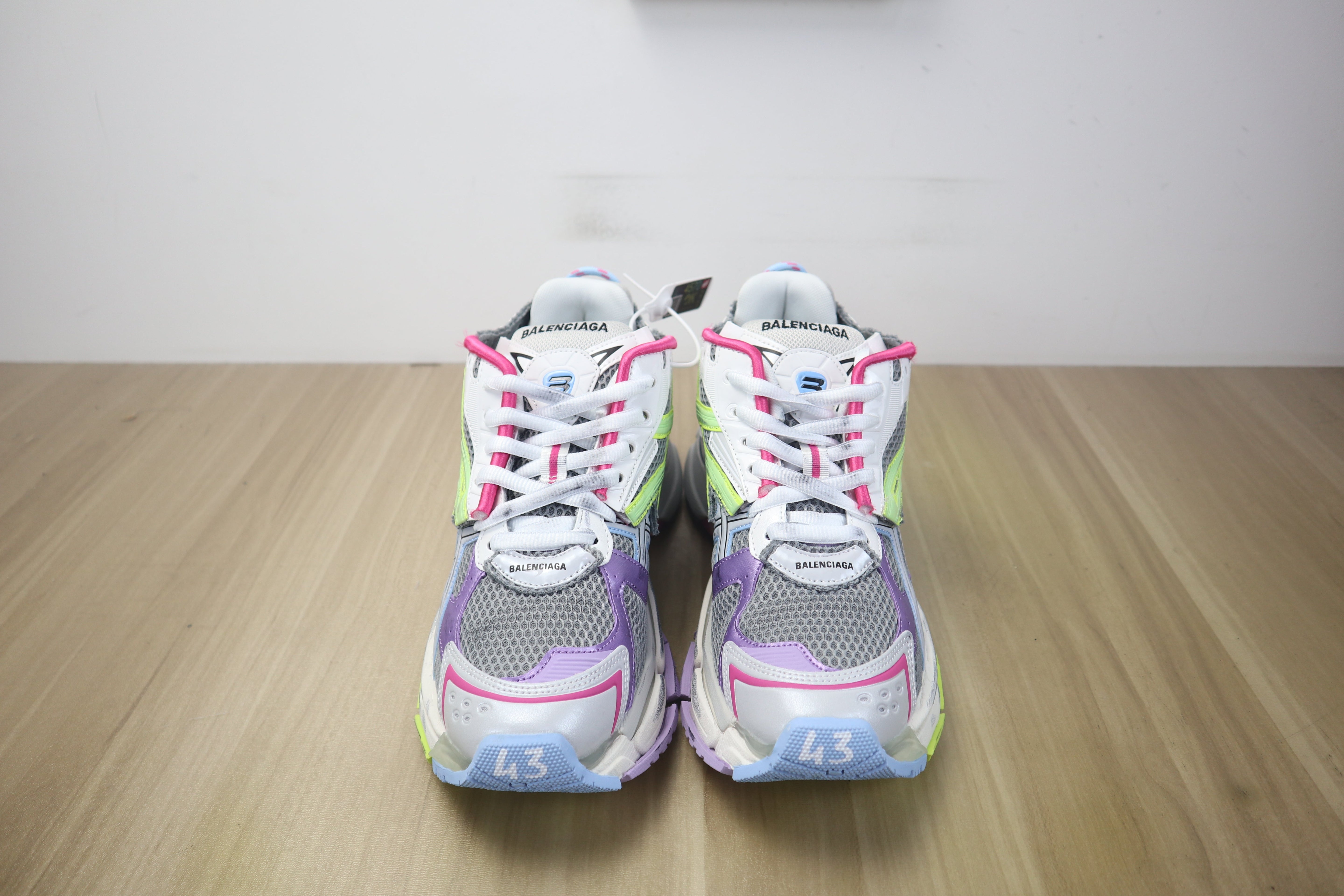 Blncg Runner violet fluo jaune facture