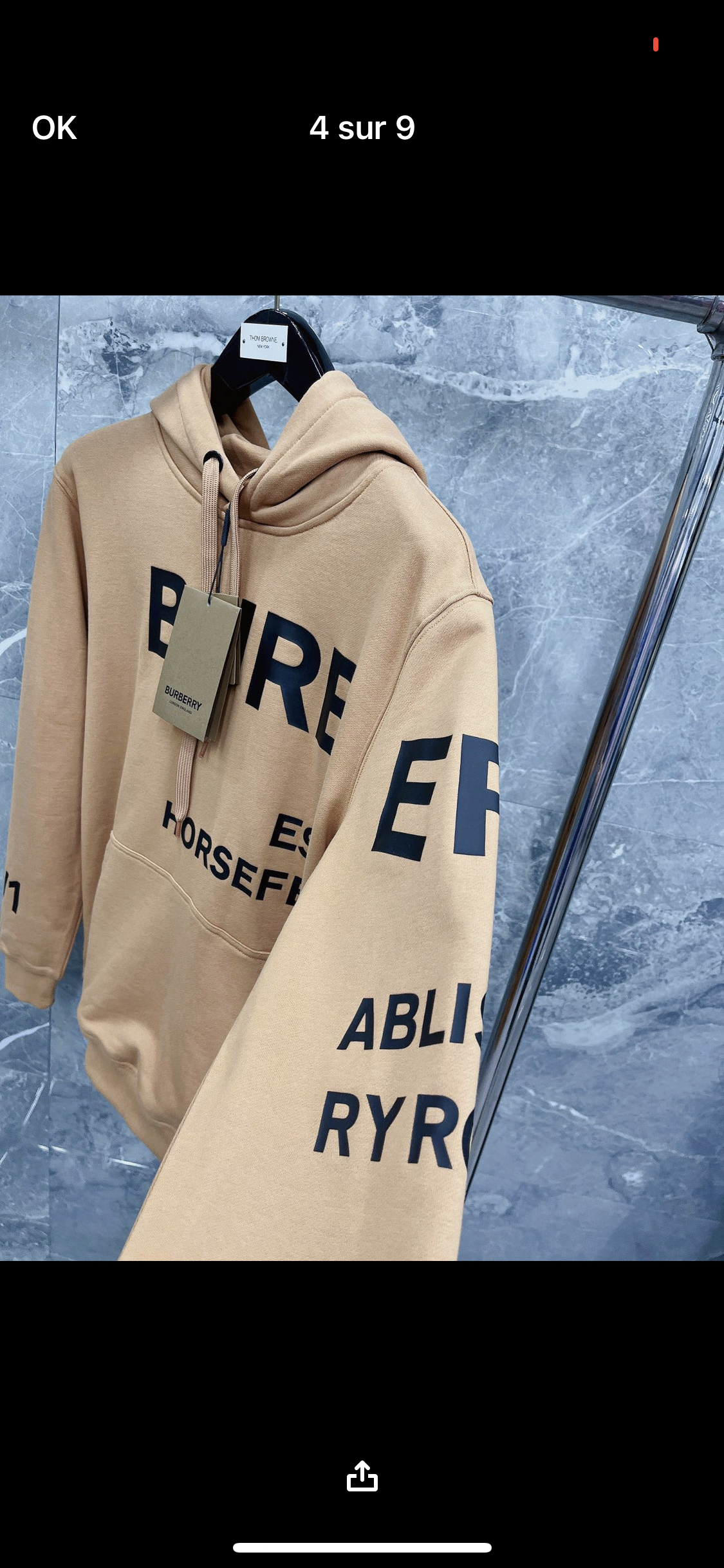 Sweat brb marron facture