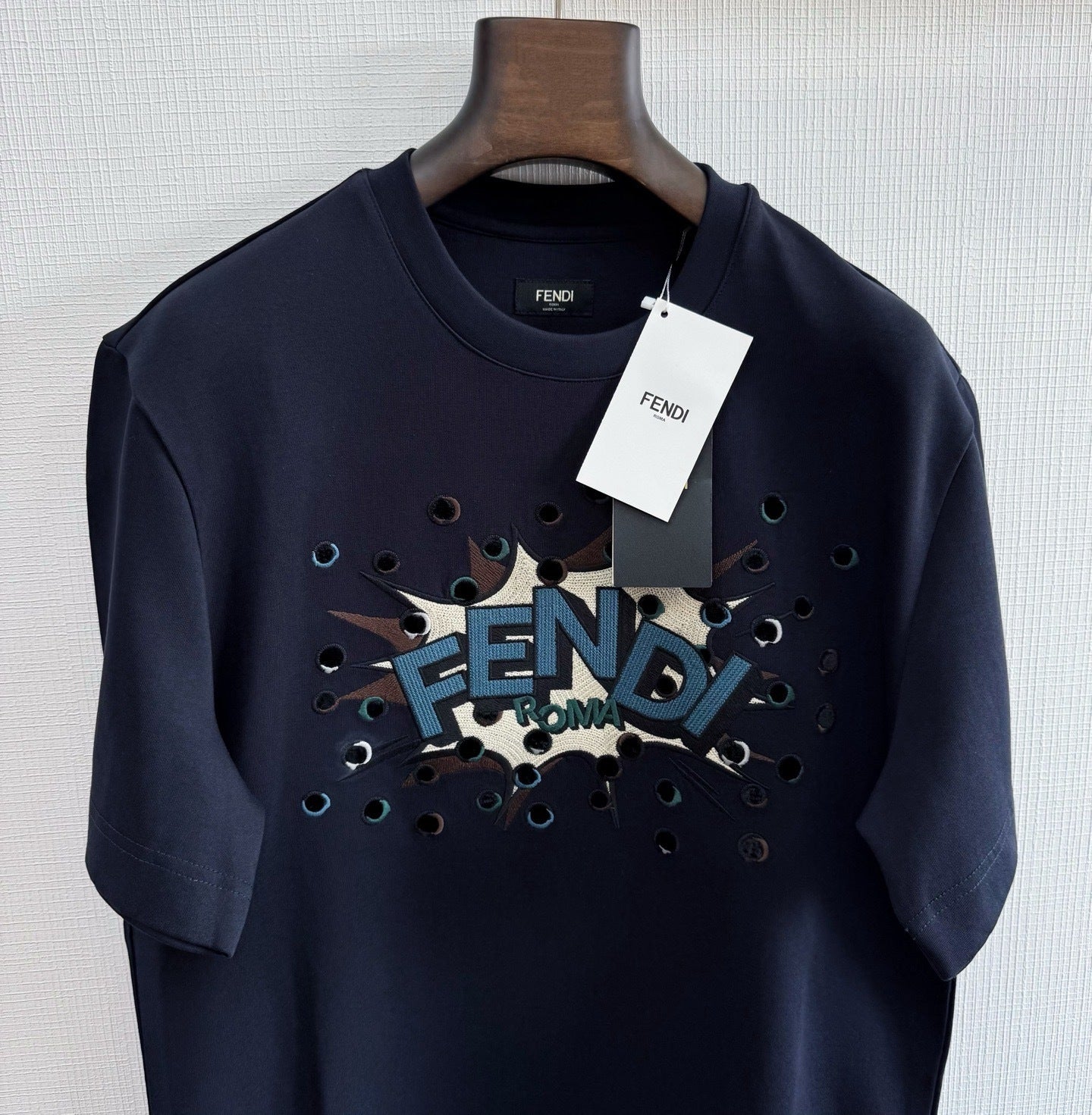 FF T SHIRT COTON BLEU 10/10