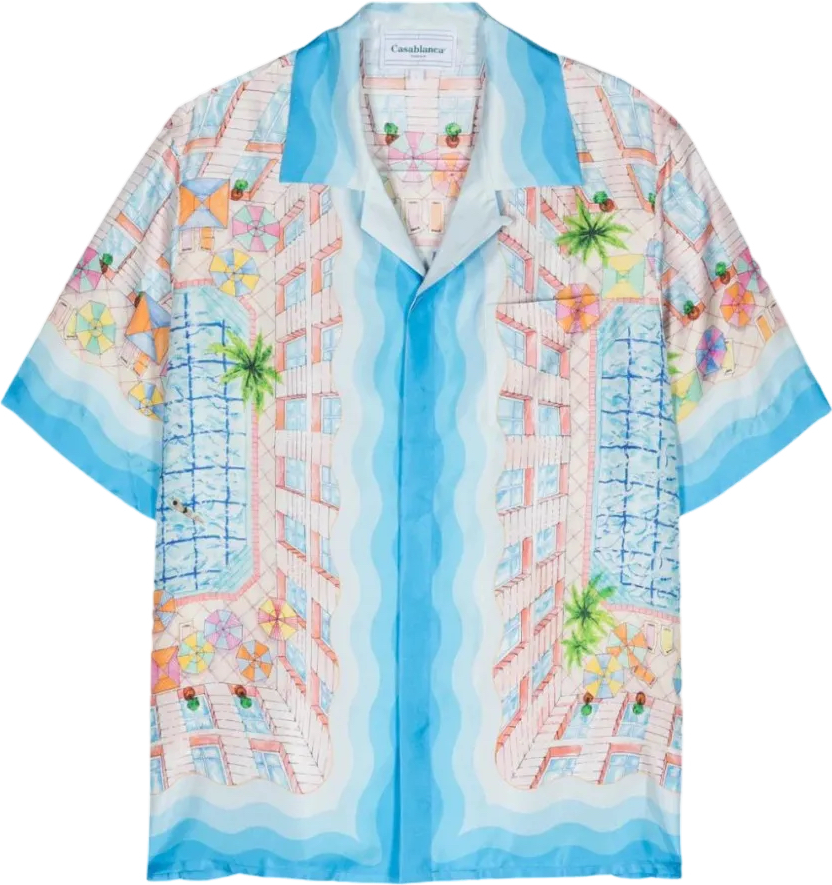 Casa ensemble chemise le plongeon soie