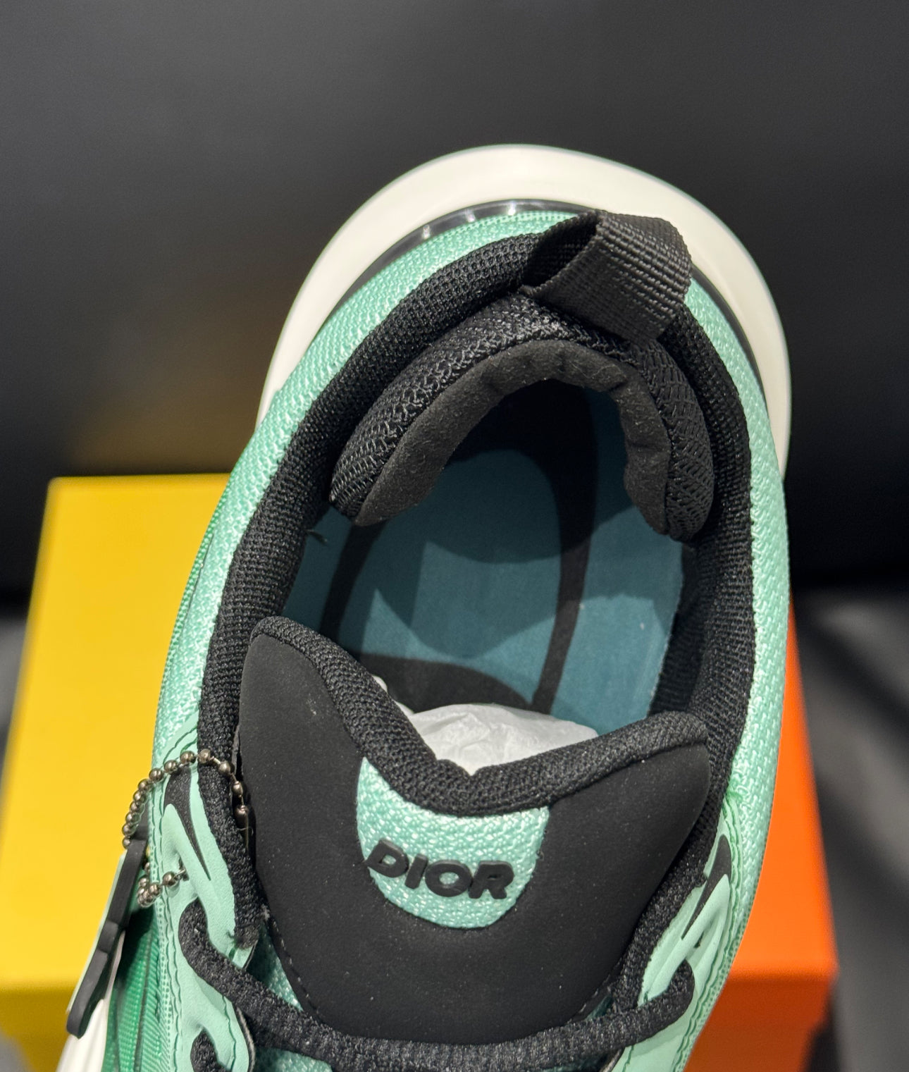 Sneaker B44 Blade CD AND LEWIS HAMILTON – ÉDITION LIMITÉE ET NUMÉROTÉE Maille technique vert gradient et tissu technique vert gradien