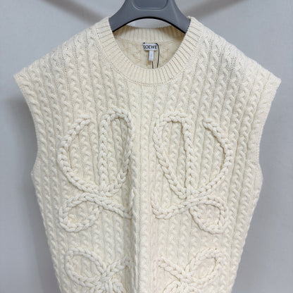 Pull  sans manches en laine LOEW