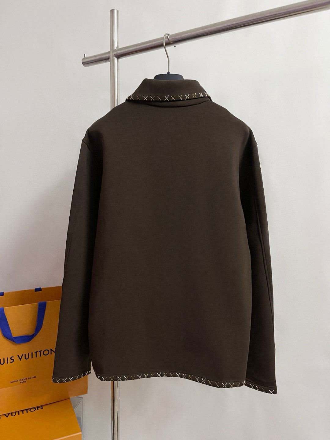 Blouson workwear brodé en coton