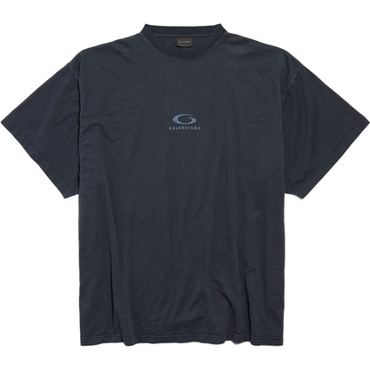 T-SHIRT LOOP SPORTS ICON OVERSIZE POUR HOMME EN NOIR DÉLAVÉ BLNCG