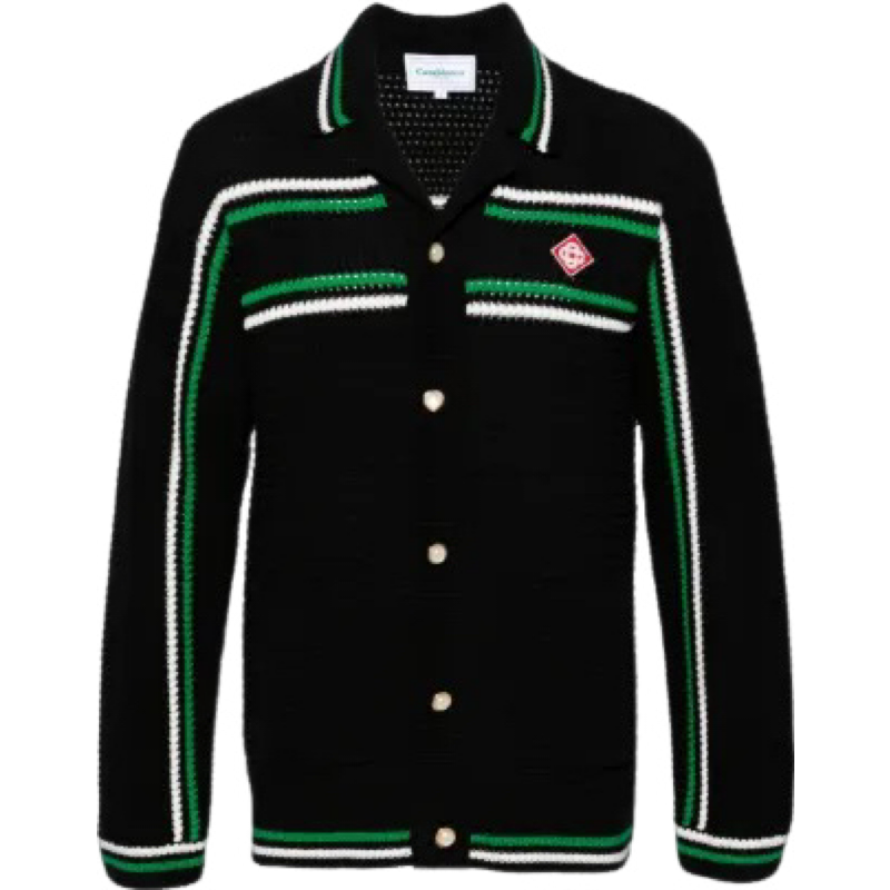 Casa tennis crochet shirt manches longues