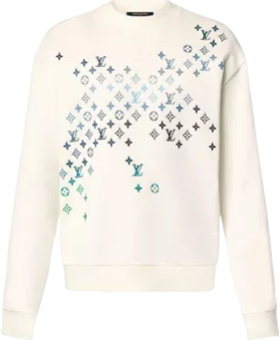 Sweat brodé en coton lv