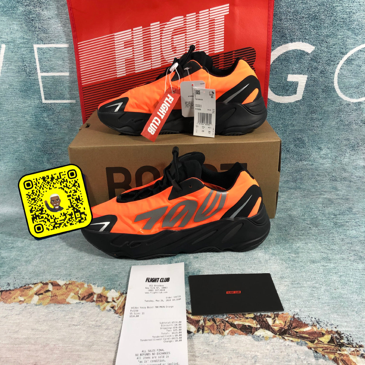 ADD Boost 700 MNVN Orange Flight Club-Authentifizierung ✔️ 1:1-Rechnungen