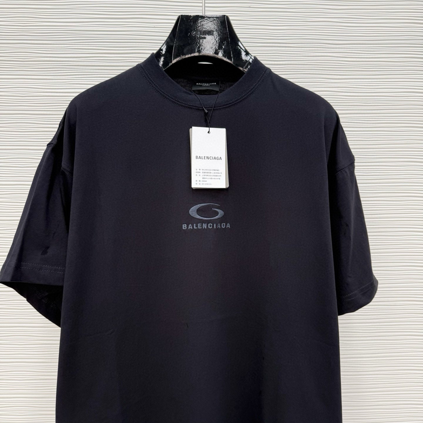 T-SHIRT LOOP SPORTS ICON OVERSIZE POUR HOMME EN NOIR DÉLAVÉ BLNCG