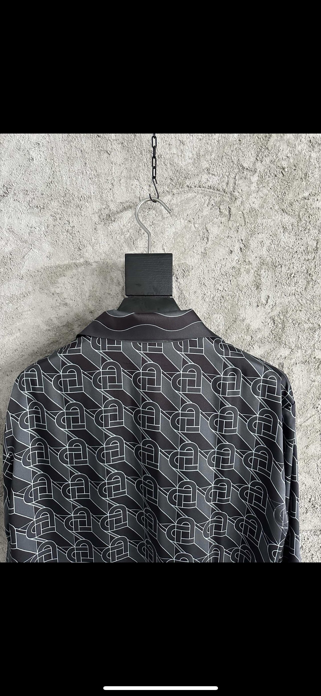 Casa B black silk shirt/pants