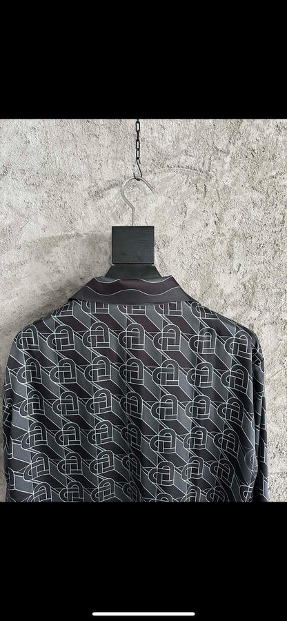 Casa B black silk shirt/pants