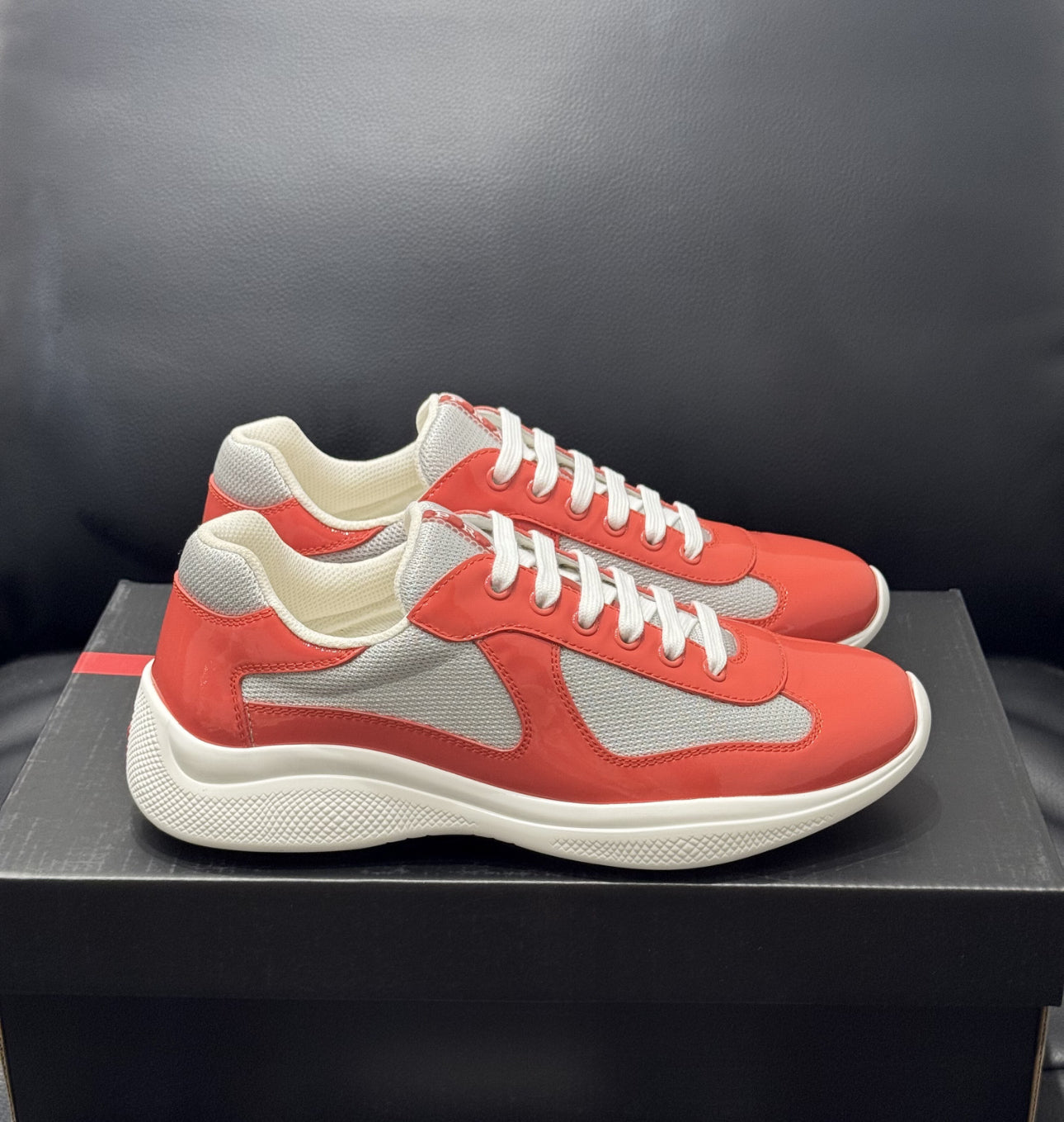 Sneakers Prd America ´ s Cup  Corail  tissu bike lisse 10/10 V3S