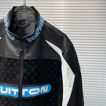 Veste Lv FULL CUIR LEATHER VRAI LEATHER BLACK