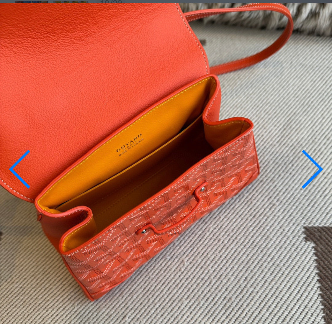 Sac Saigon mini orange facture