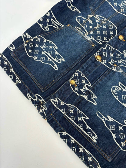 Blouson workwear Monogram en denim Lv