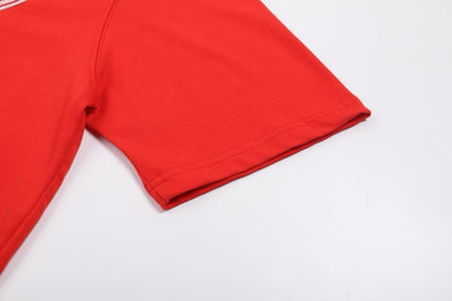 T-shirt rouge  à logo ami de cœur rouge