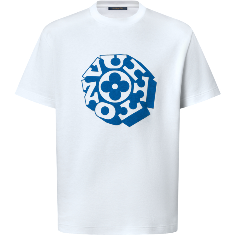 Tee-shirt à signature imprimée lv