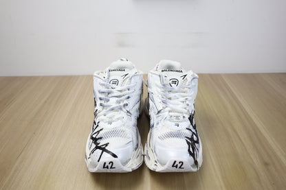 Blncg Runner graffiti blanche facture