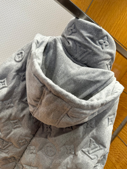 Doudoune Lv Grise 3.D print Monogram Grey 10/10