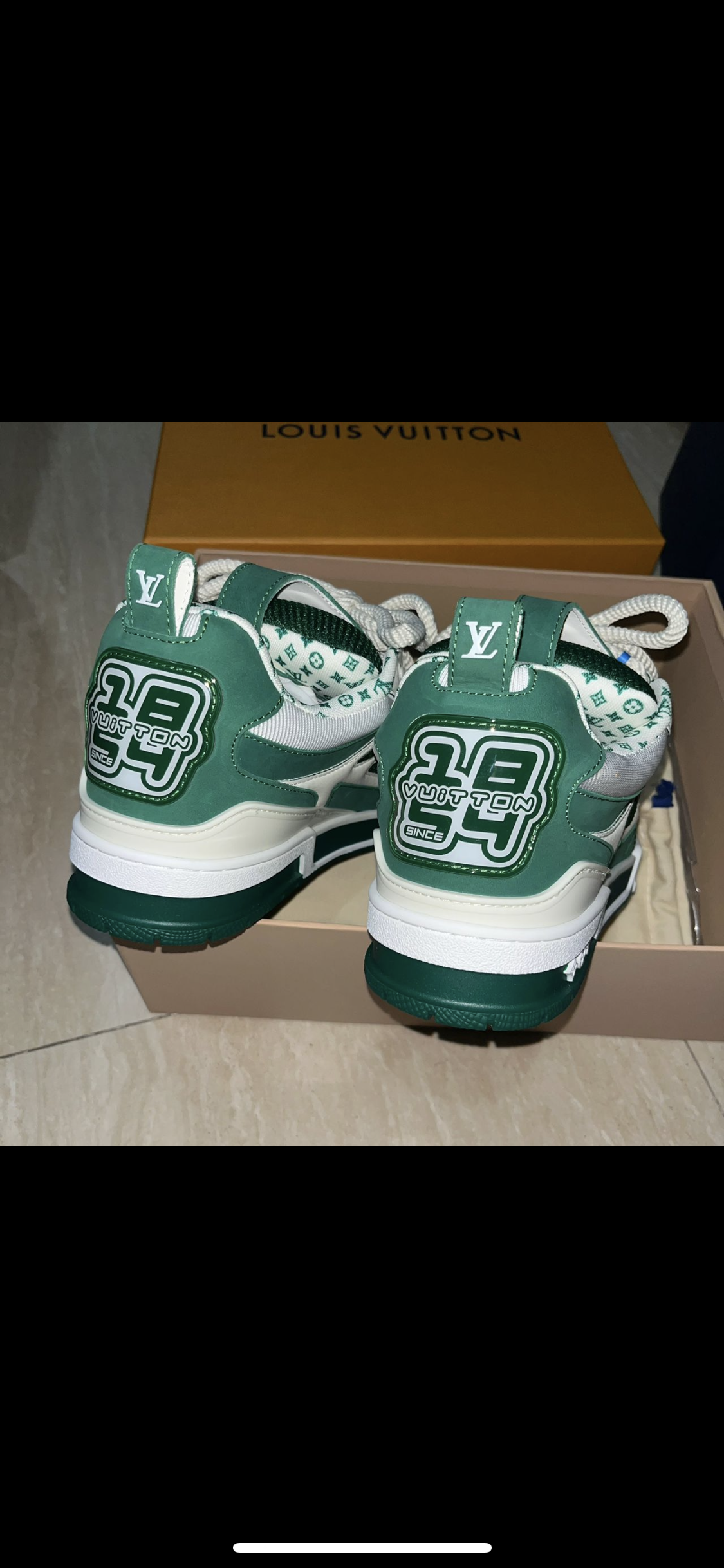 Lv Skate grüne Turnschuhe 10/10 Rechnung
