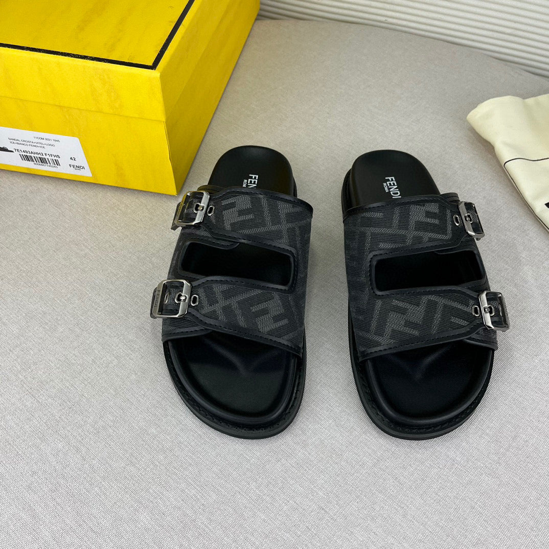 FND Feel Sandales en tissu FF black