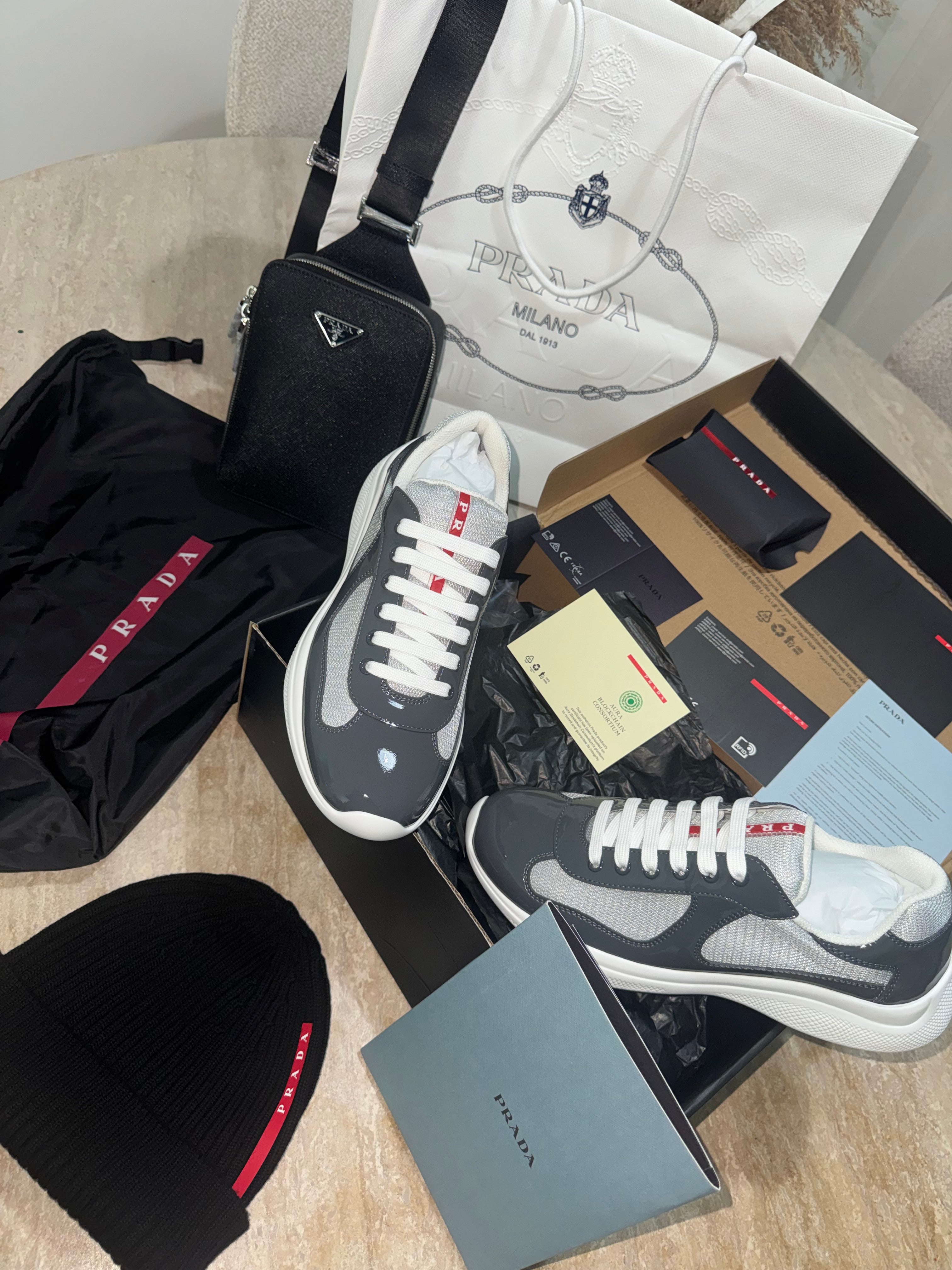 Sneakers Prd America ´ s Cup  Gris nardo 10/10 V3S 📦🚚⚡️