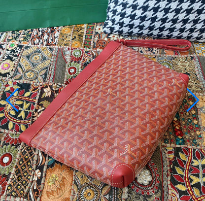 Conti red bill pouch