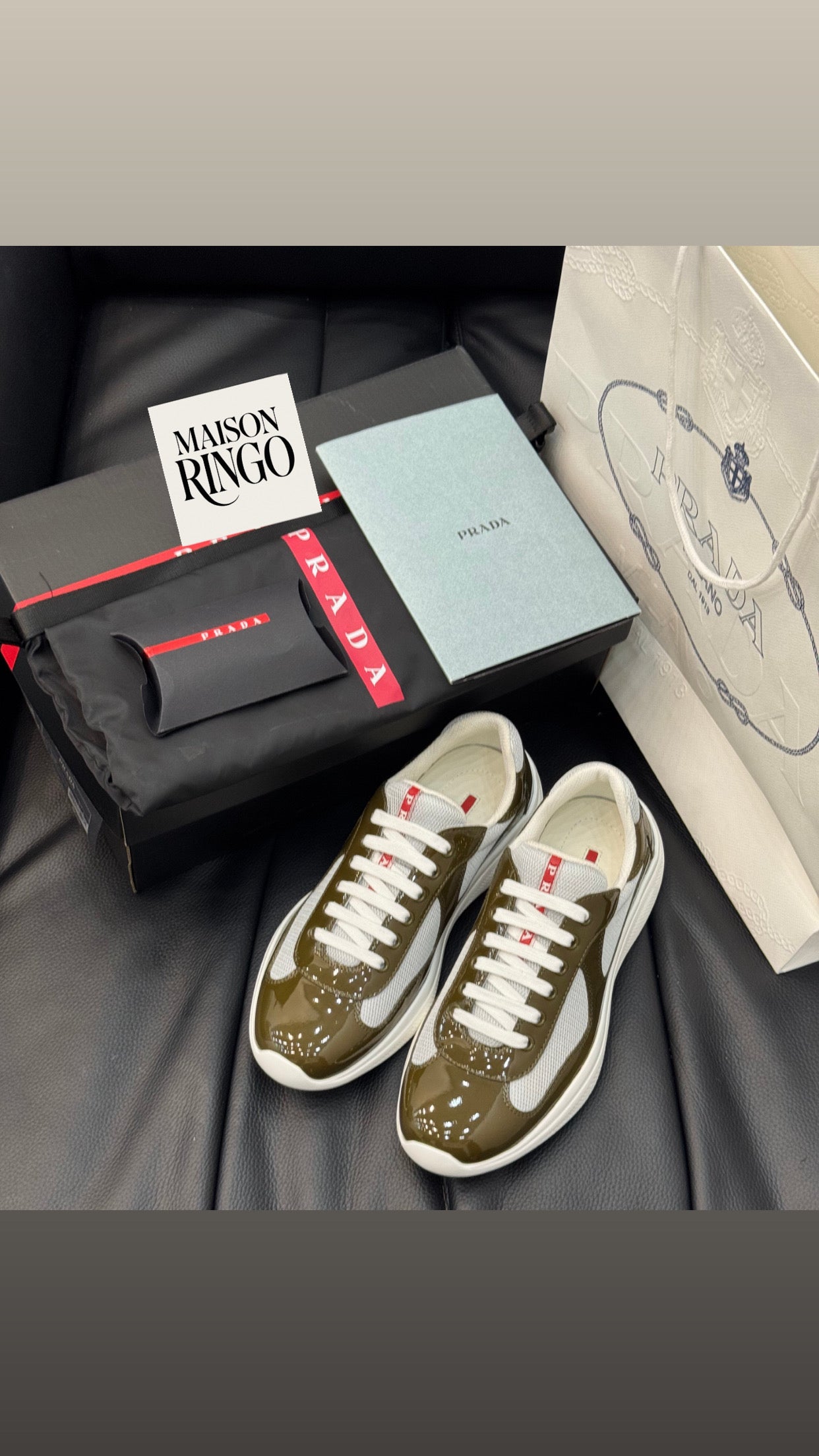Sneakers Prd America ´ s Cup  Olivette tissu bike lisse 10/10