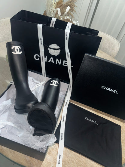 Bottes Chnl noir FEMME 10/10 ⚡️📦🚚