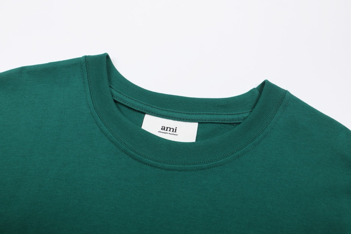 T-shirt vert à logo ami de cœur