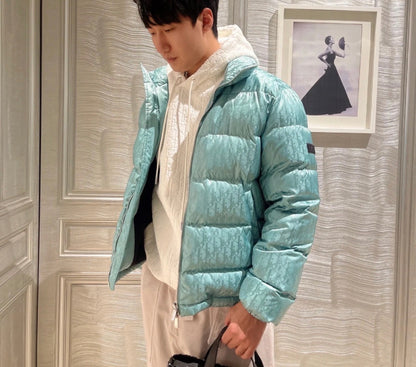 Doudoune CD oblique vert  facture 10/10