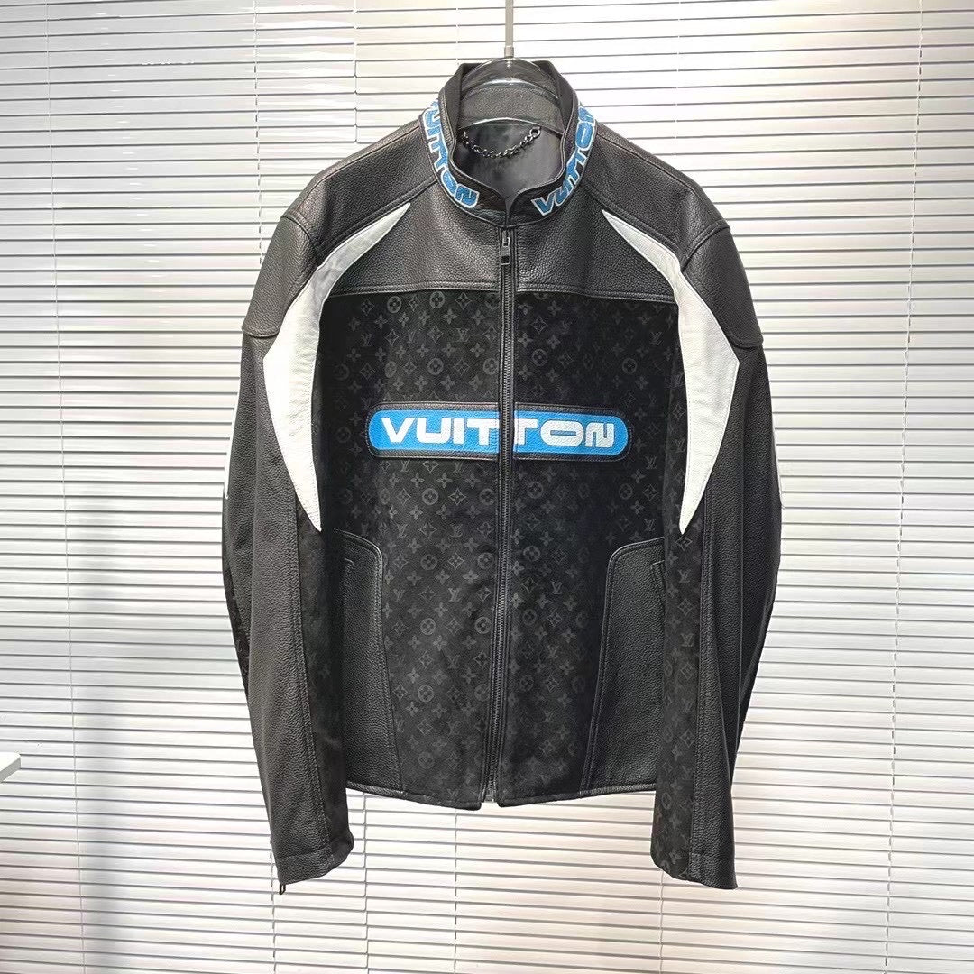 Veste Lv FULL CUIR LEATHER VRAI LEATHER BLACK
