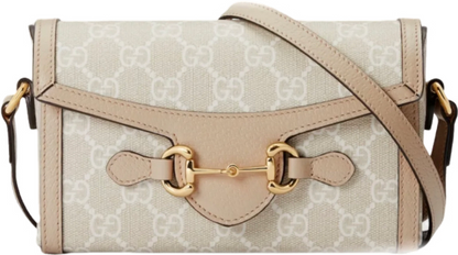 Gg Horsebit 1955 Jumbo-Tasche beige Rechnung