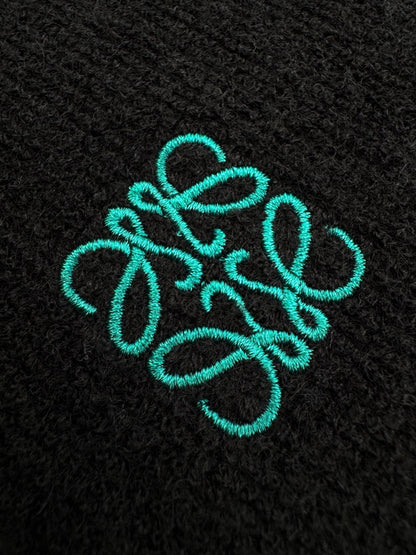 Sweat à capuche en laine Loew bleu nuit  10/10