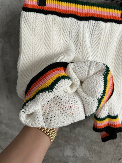 Casa striped mesh shorts