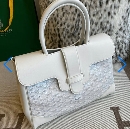 Sac cabas Saigon white facture