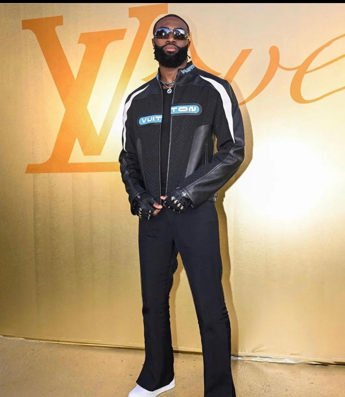 Veste Lv FULL CUIR LEATHER VRAI LEATHER BLACK